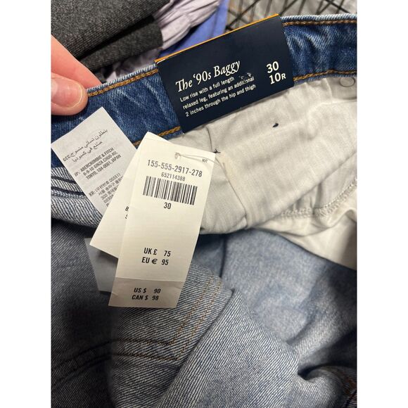 NWT abercombie 90s baggy low rise jeans - Picture 5 of 9